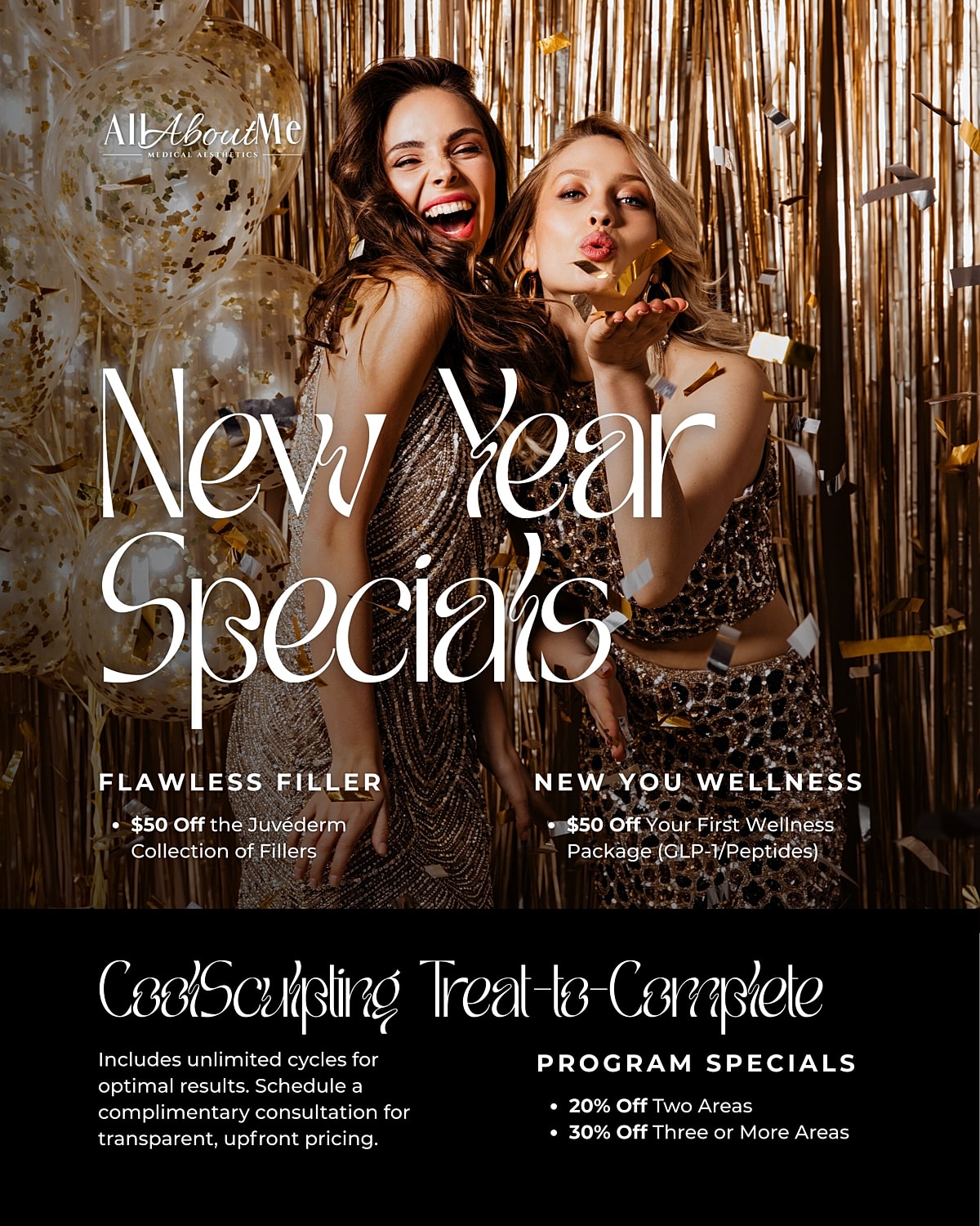 New Year specials for beauty and wellness.